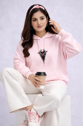 DEMON CREST OVERSIZED HOODIE